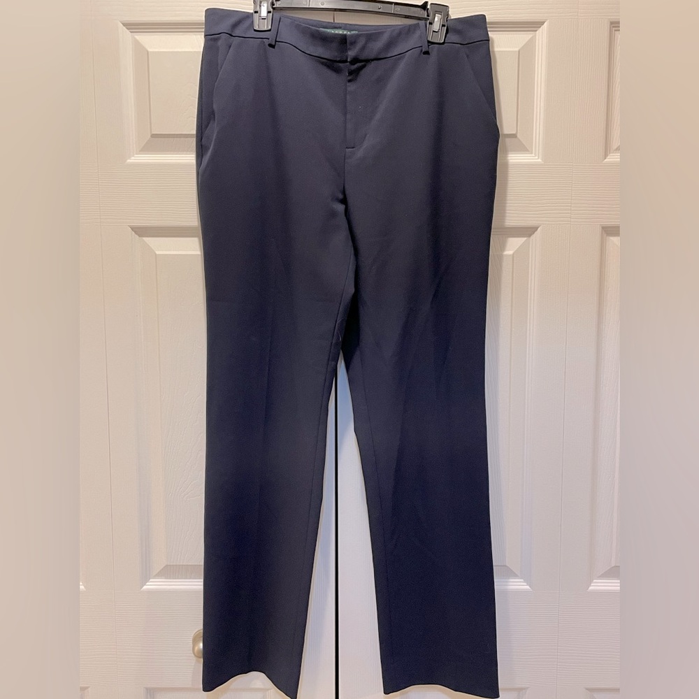 Lauren Ralph Lauren Women’s Navy Blue Pants Trousers Career Midrise Size 12